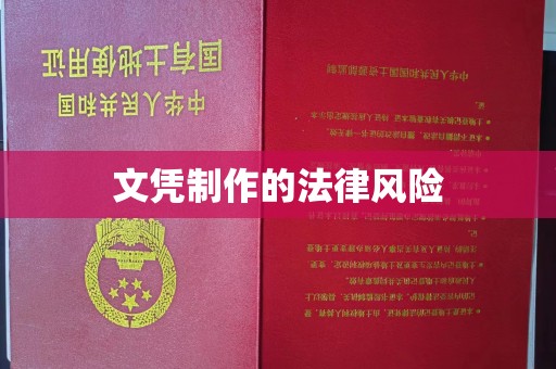 沭阳文凭制作的法律风险