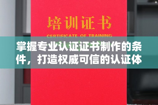 灵武掌握专业认证证书制作的条件，打造权威可信的认证体系