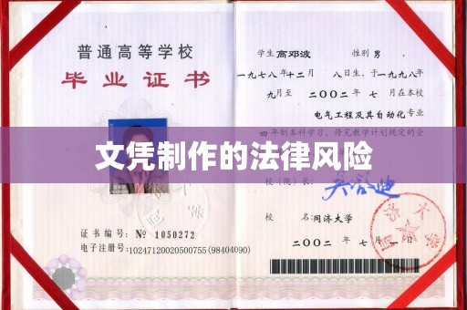 巢湖文凭制作的法律风险